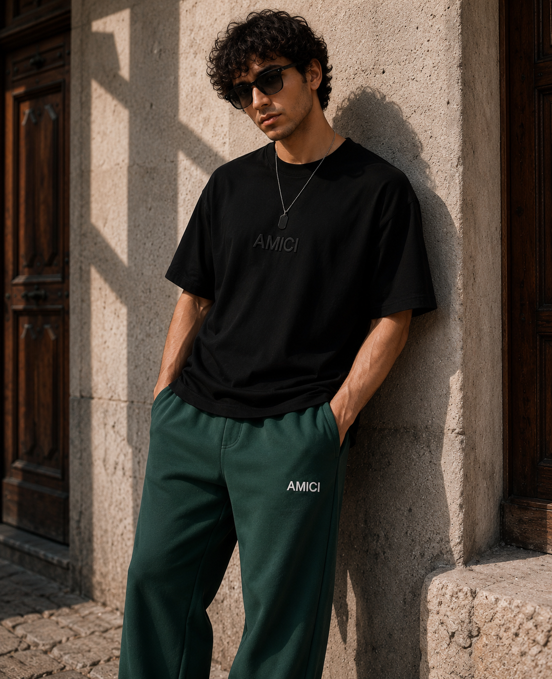 AMICI Premium Sweatpants – Forest Green