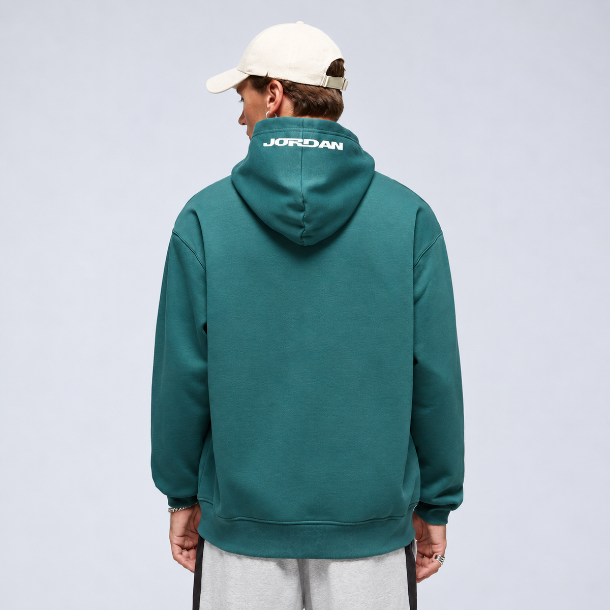 JORDAN Teal Graphic Pullover Hoodie