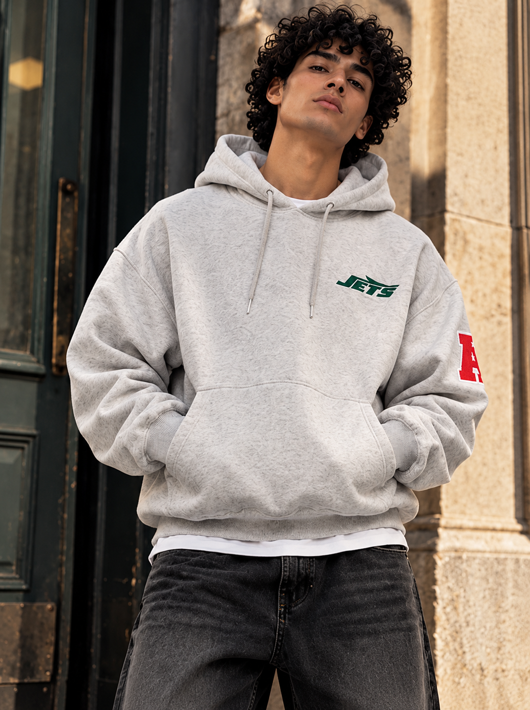 New York Jets Grey Graphic Hoodie – NFL Collection
