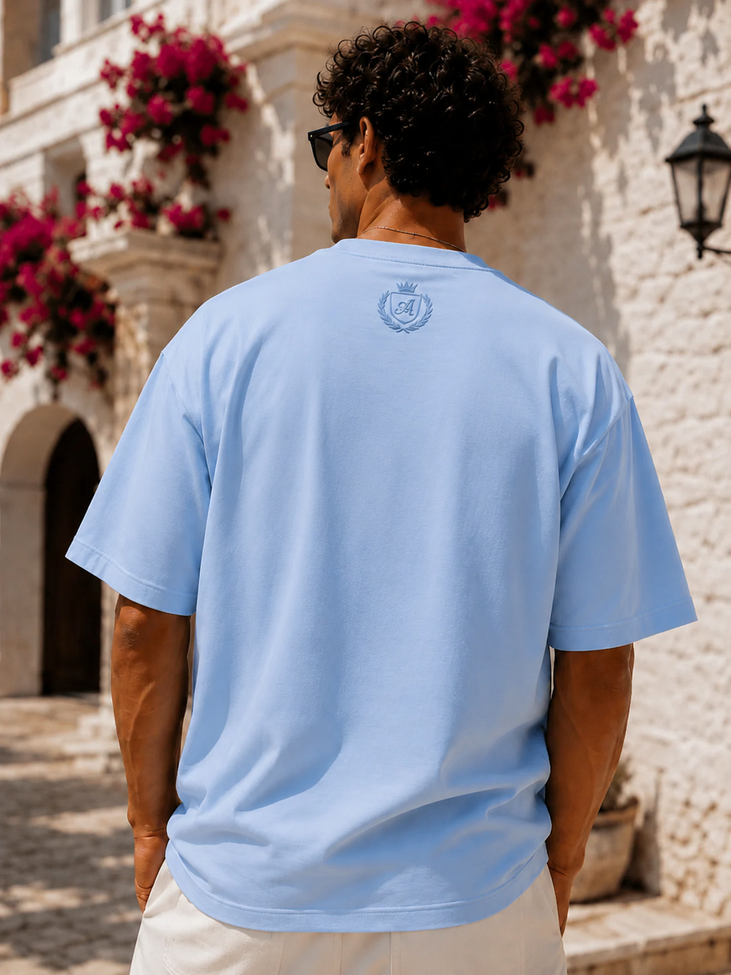 AMICI Baby Blue Oversized Tee – Coastal Summer Edition