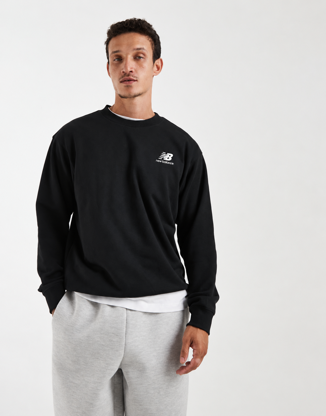 New Balance Black Logo Sweatshirt