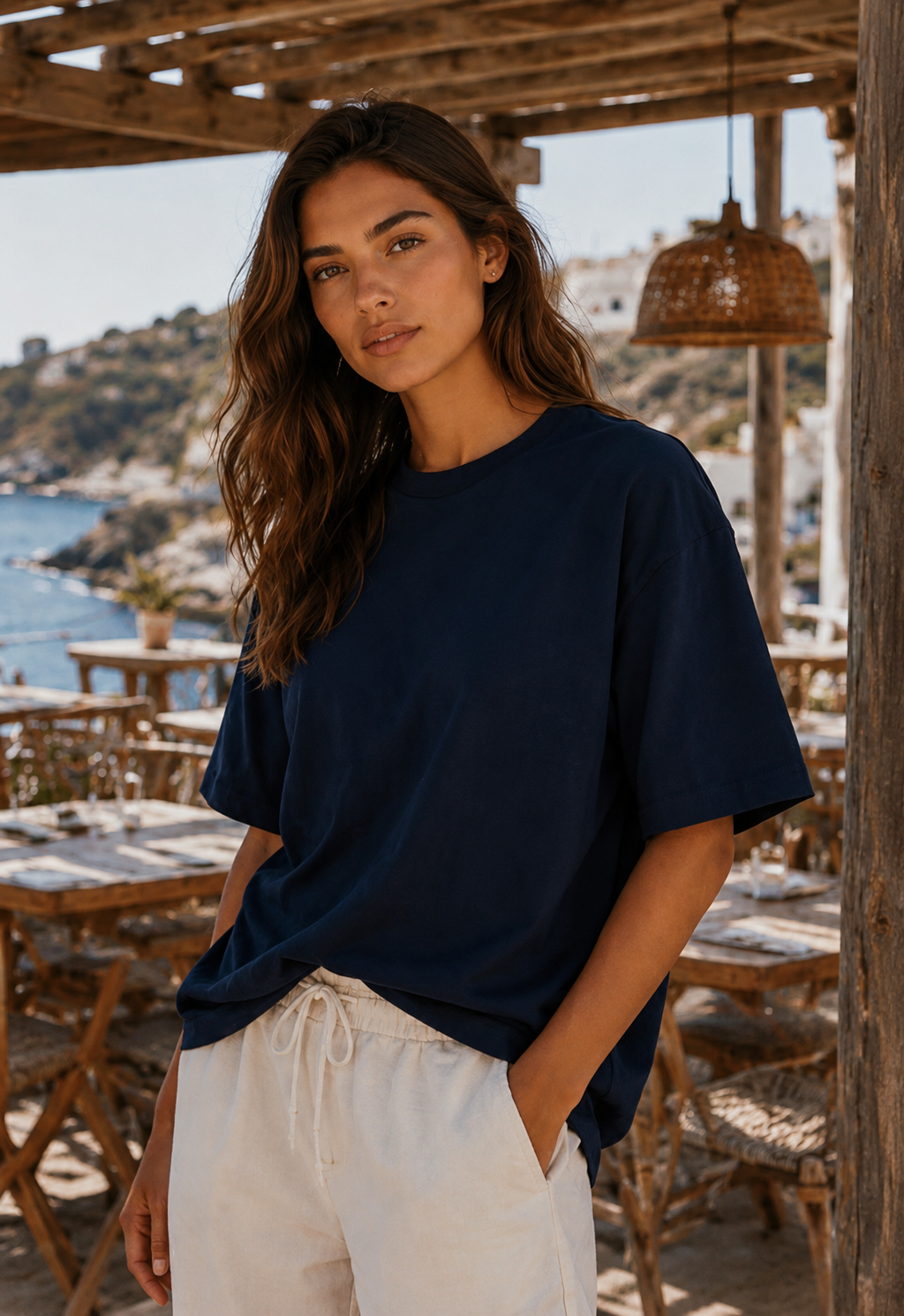 AMICI Essential Oversized T-Shirt – Navy