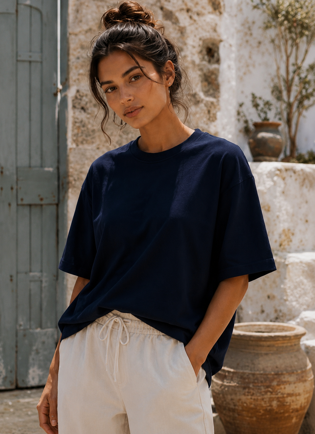 AMICI Essential Oversized T-Shirt – Navy