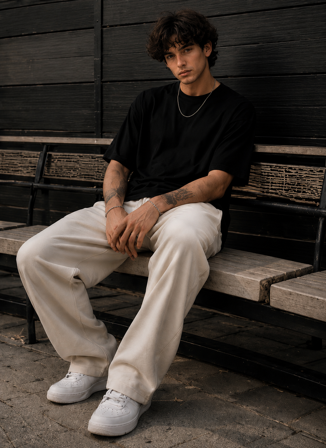 AMICI Premium Sweatpants – Cream