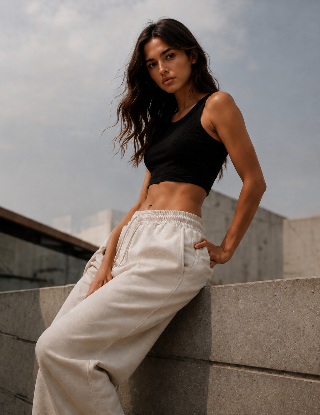 AMICI Premium Sweatpants – Cream