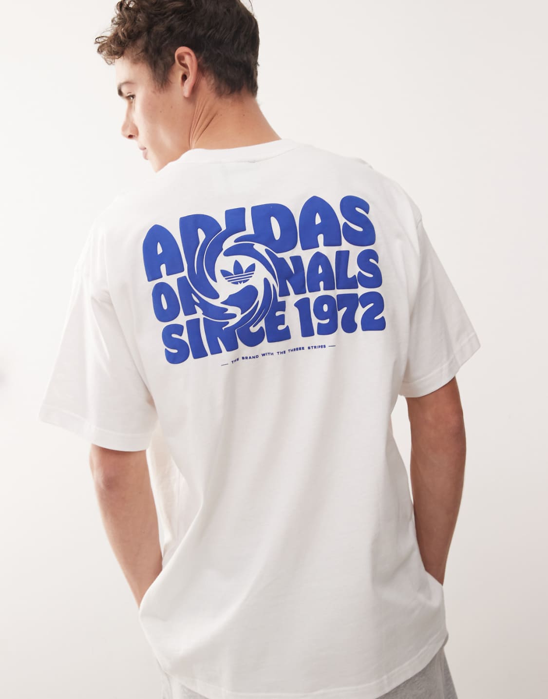 Adidas Originals Oversized White Retro Backprint Tee