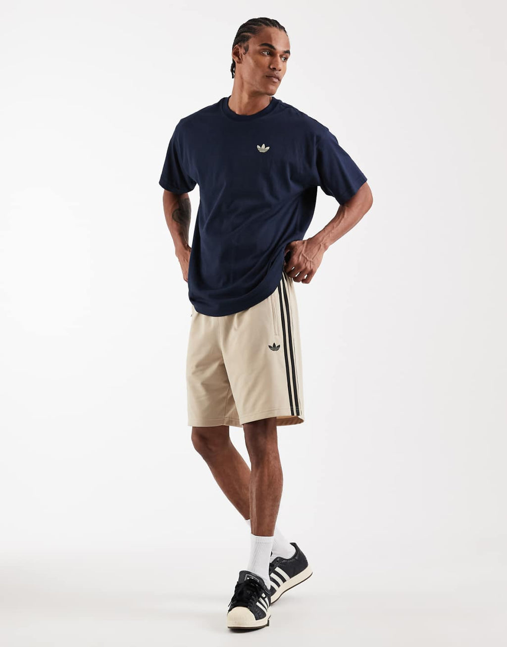 Adidas Originals Since 1972 Oversized Navy Graphic Tee