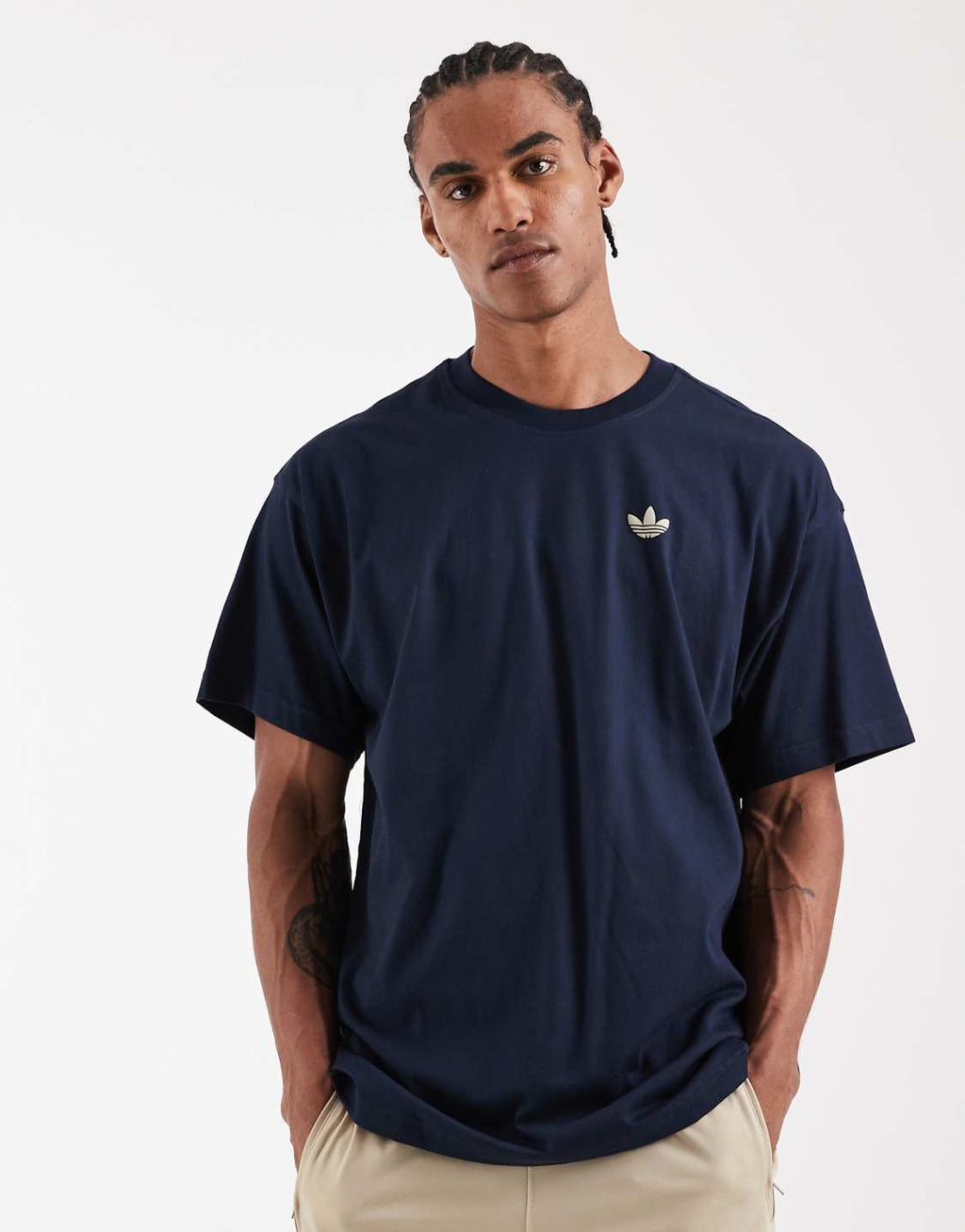 Adidas Originals Since 1972 Oversized Navy Graphic Tee