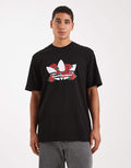 Adidas Rose Trefoil Oversized Tee – Black