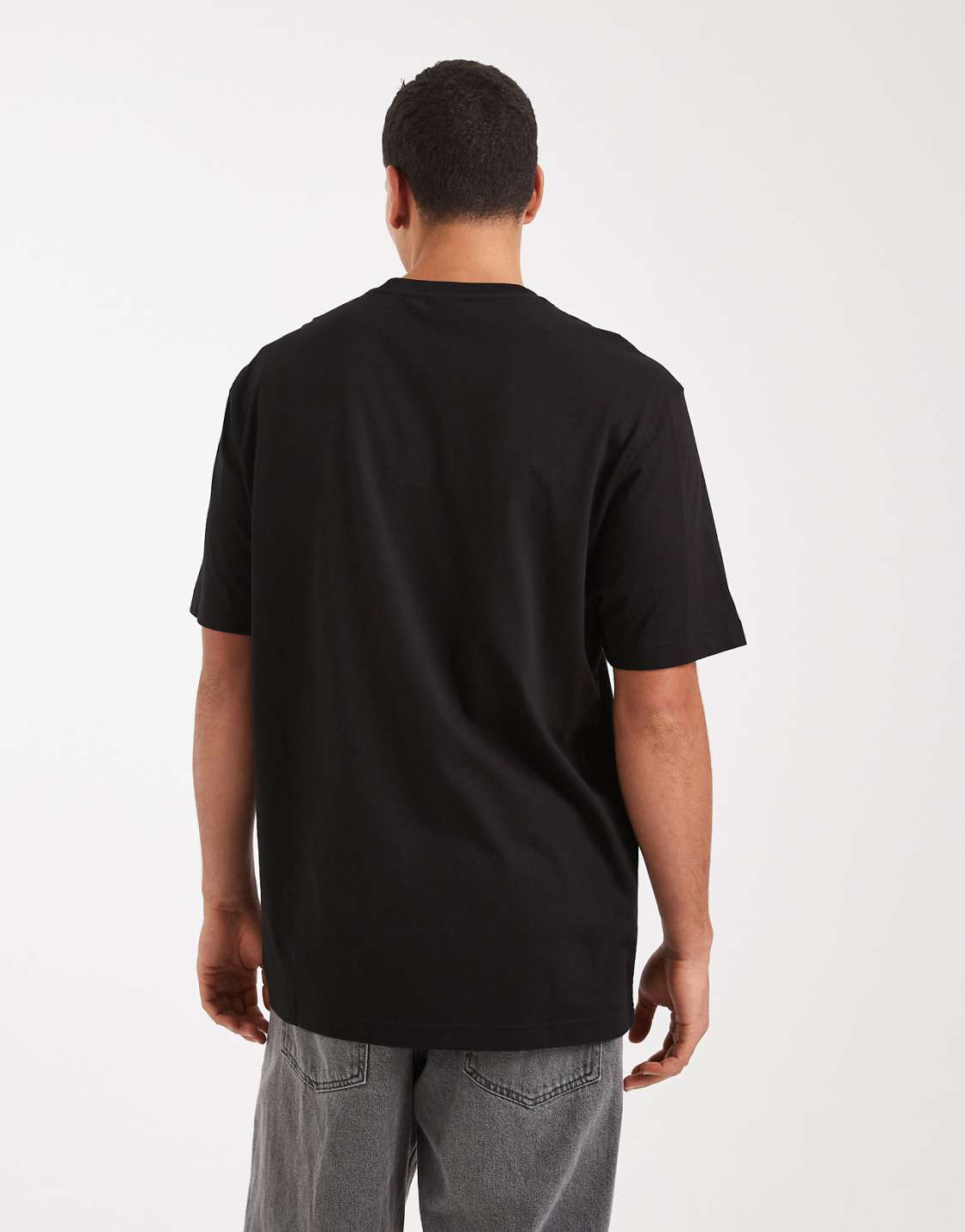 Adidas Rose Trefoil Oversized Tee – Black