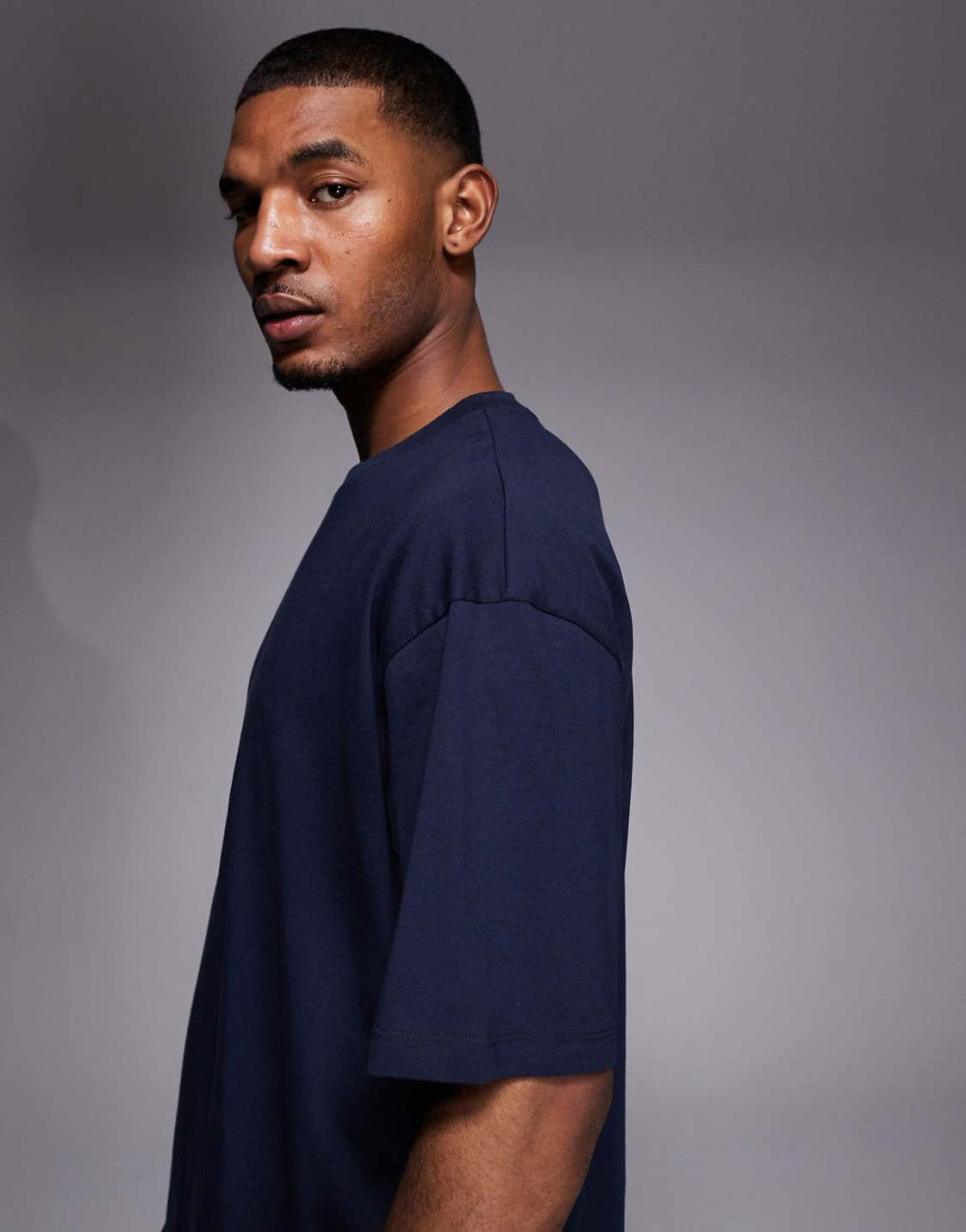 HUGO Back Logo Oversized T-Shirt – Navy