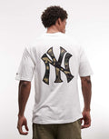 NY Camo Logo Oversized Tee – White