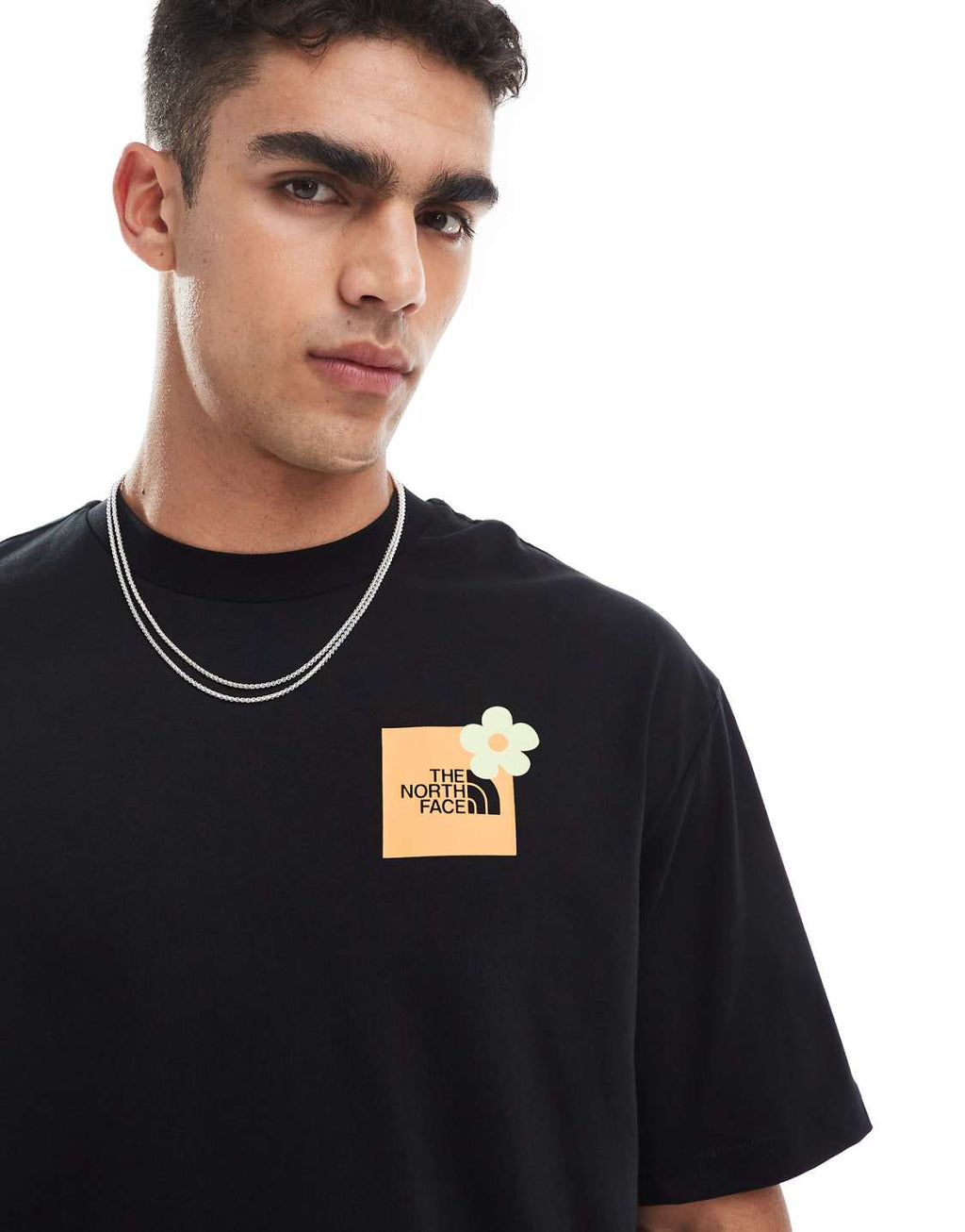 The North Face Floral Graphic Oversized Black