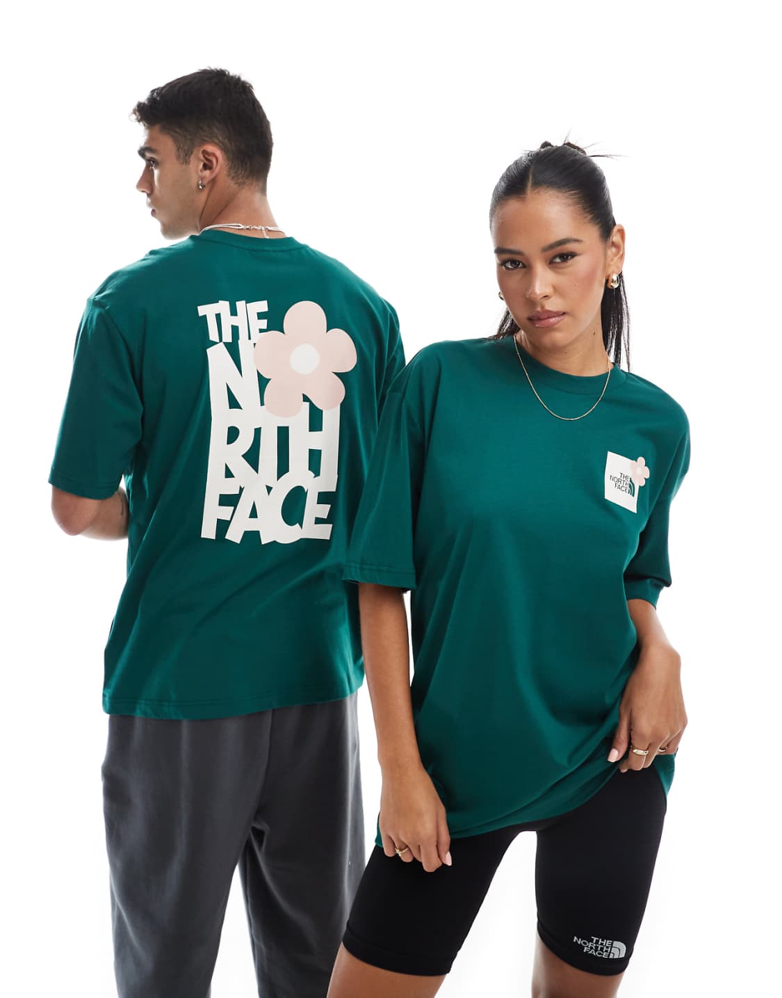 The North Face Emerald Flower Graphic Oversized Tee