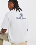 Polo Ralph Lauren Crest Oversized Tee – White/Navy