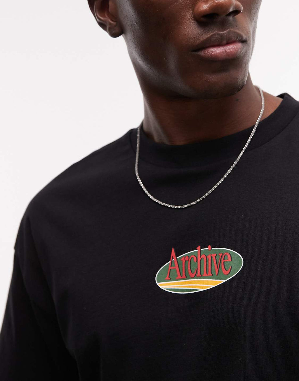 Archive Graphic Oversized Tee – Black