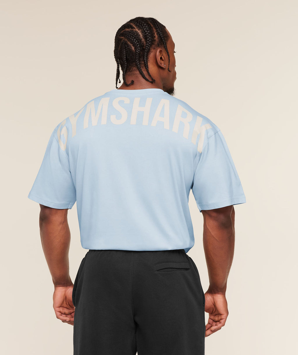 Gymshark Oversized Training Tee – Ice Blue