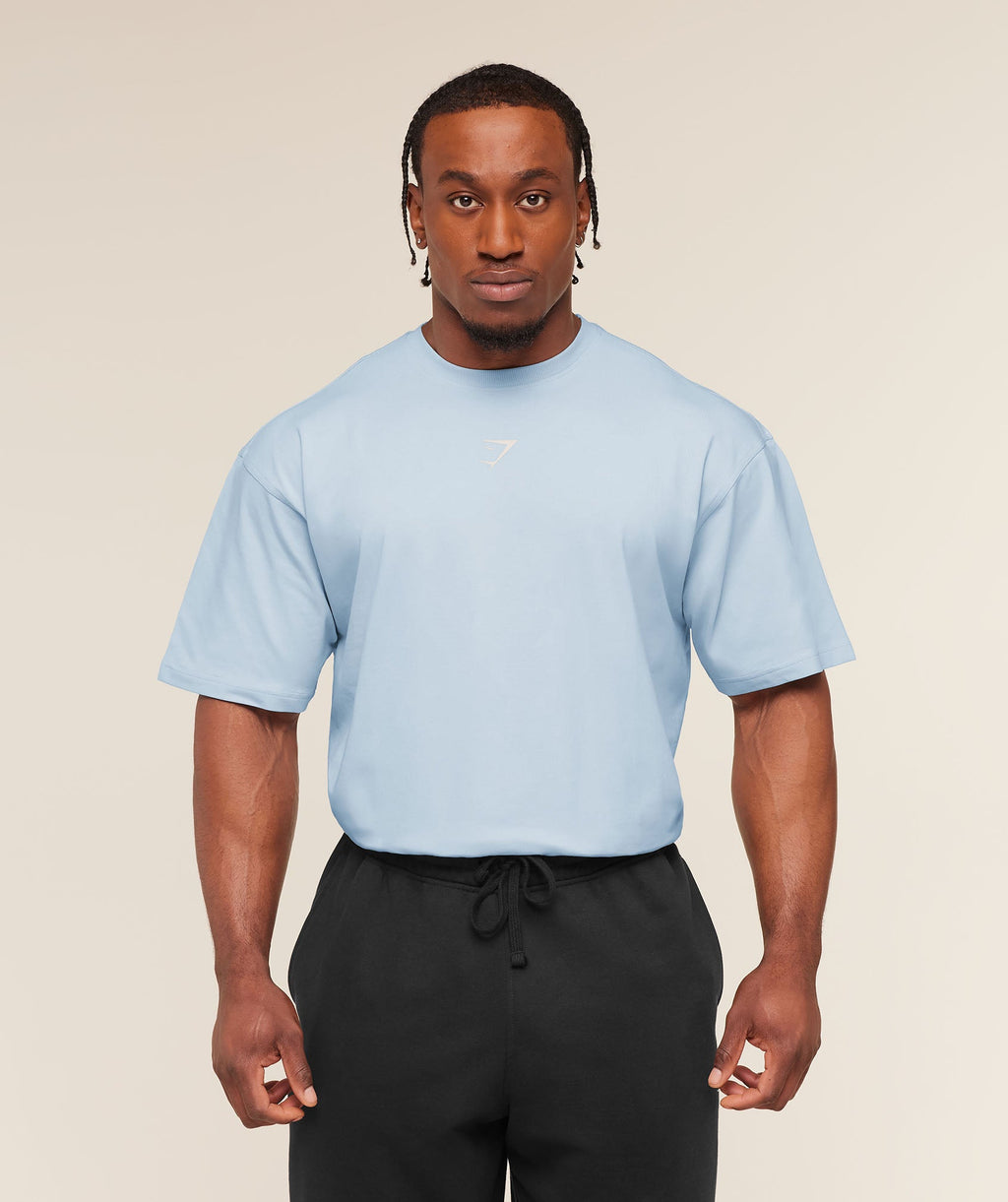 Gymshark Oversized Training Tee – Ice Blue
