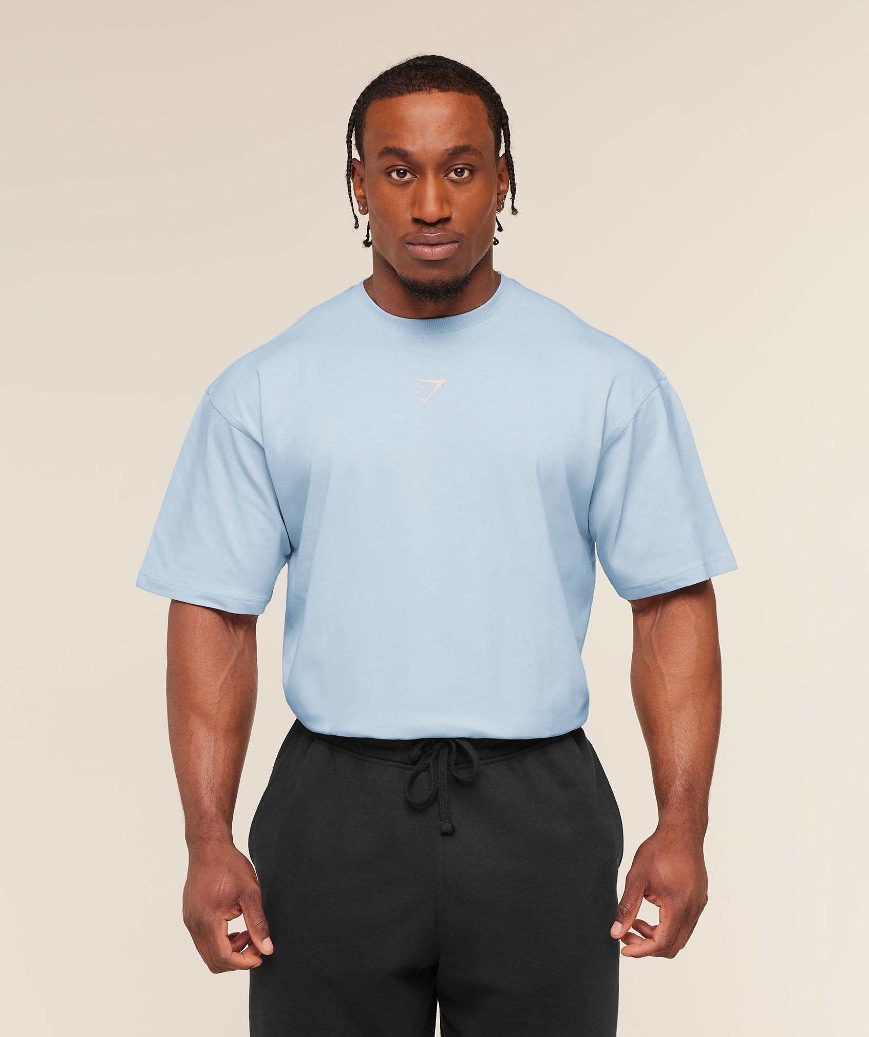 Gymshark Oversized Training Tee – Ice Blue