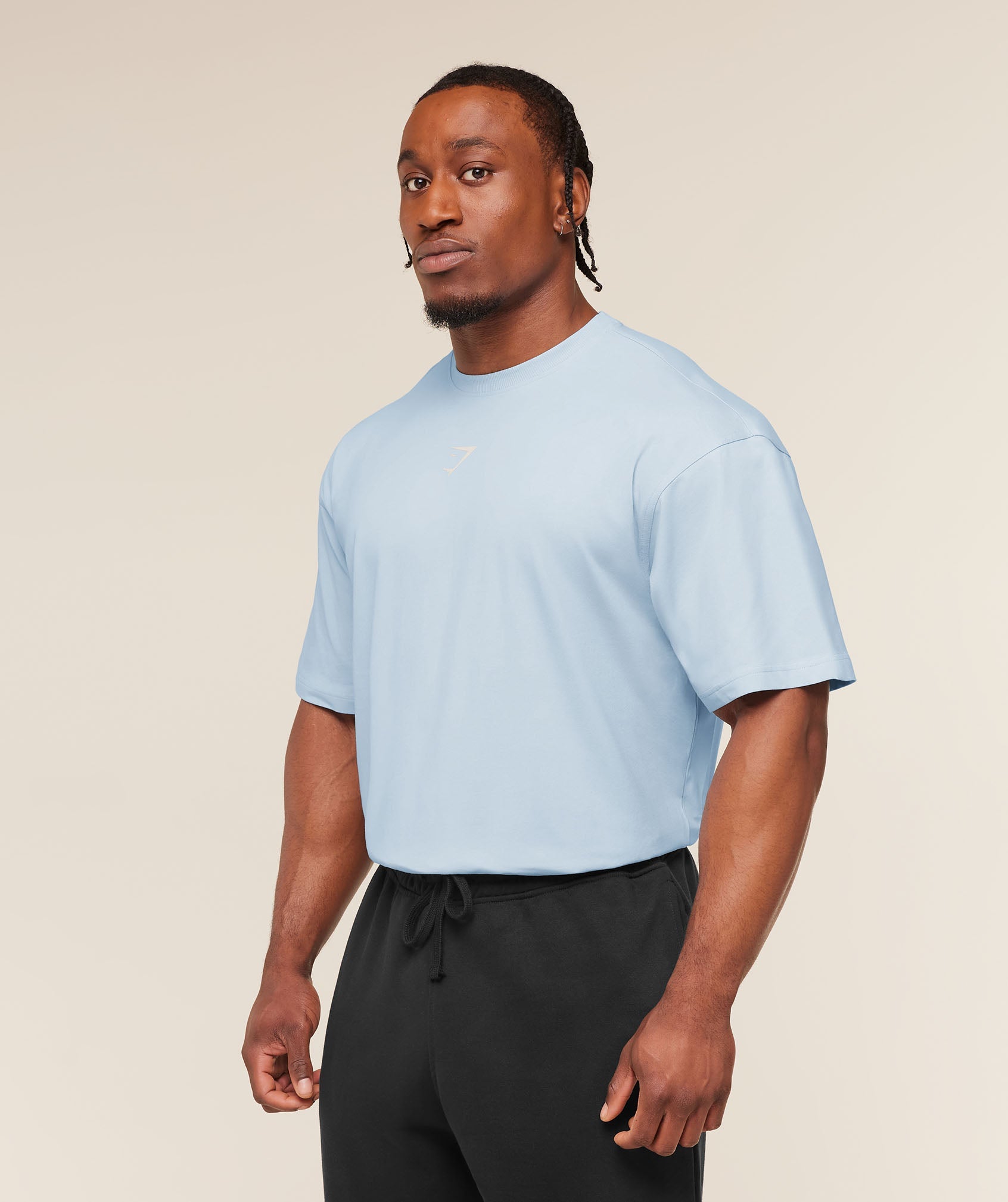 Gymshark Oversized Training Tee – Ice Blue