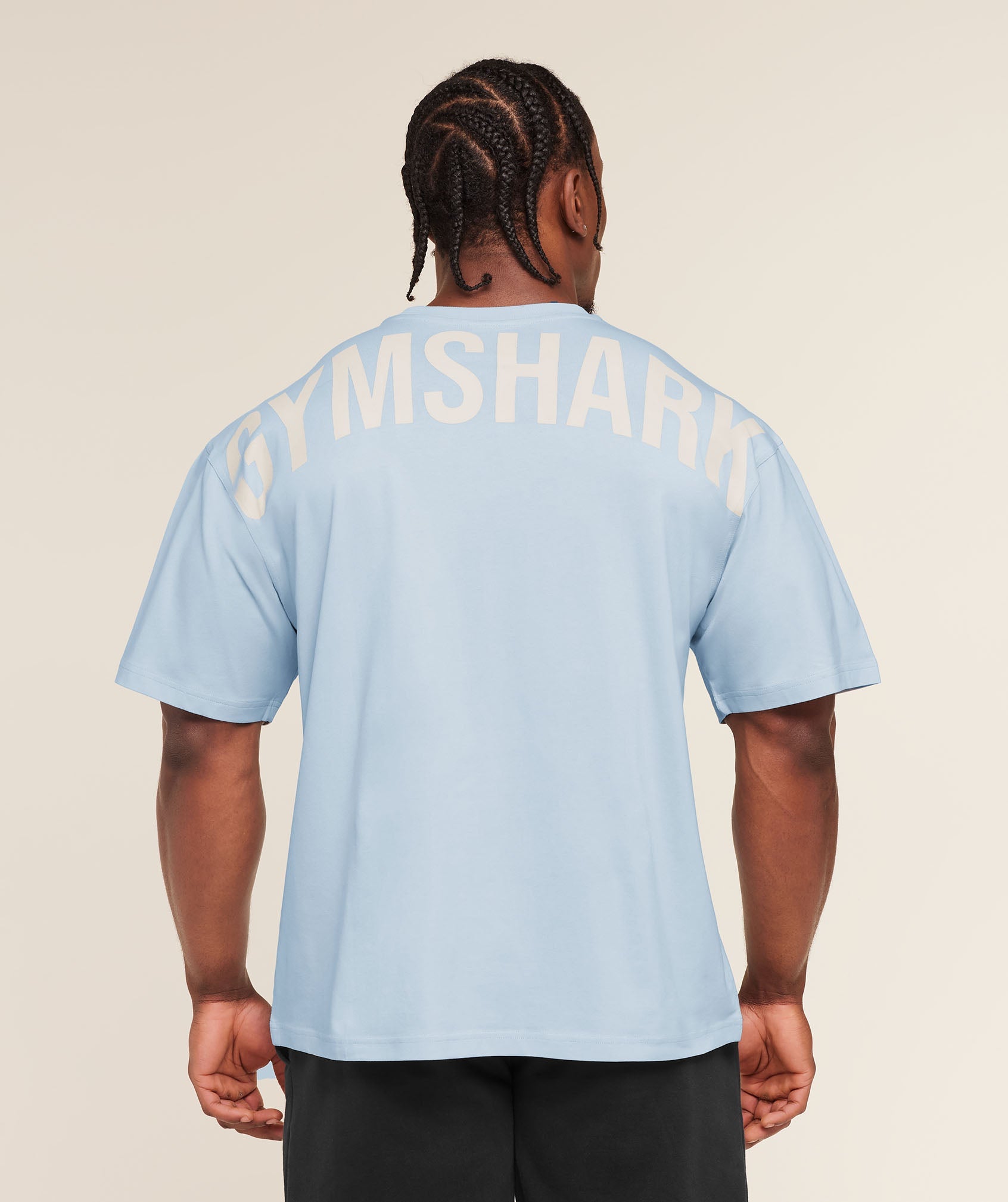 Gymshark Oversized Training Tee – Ice Blue