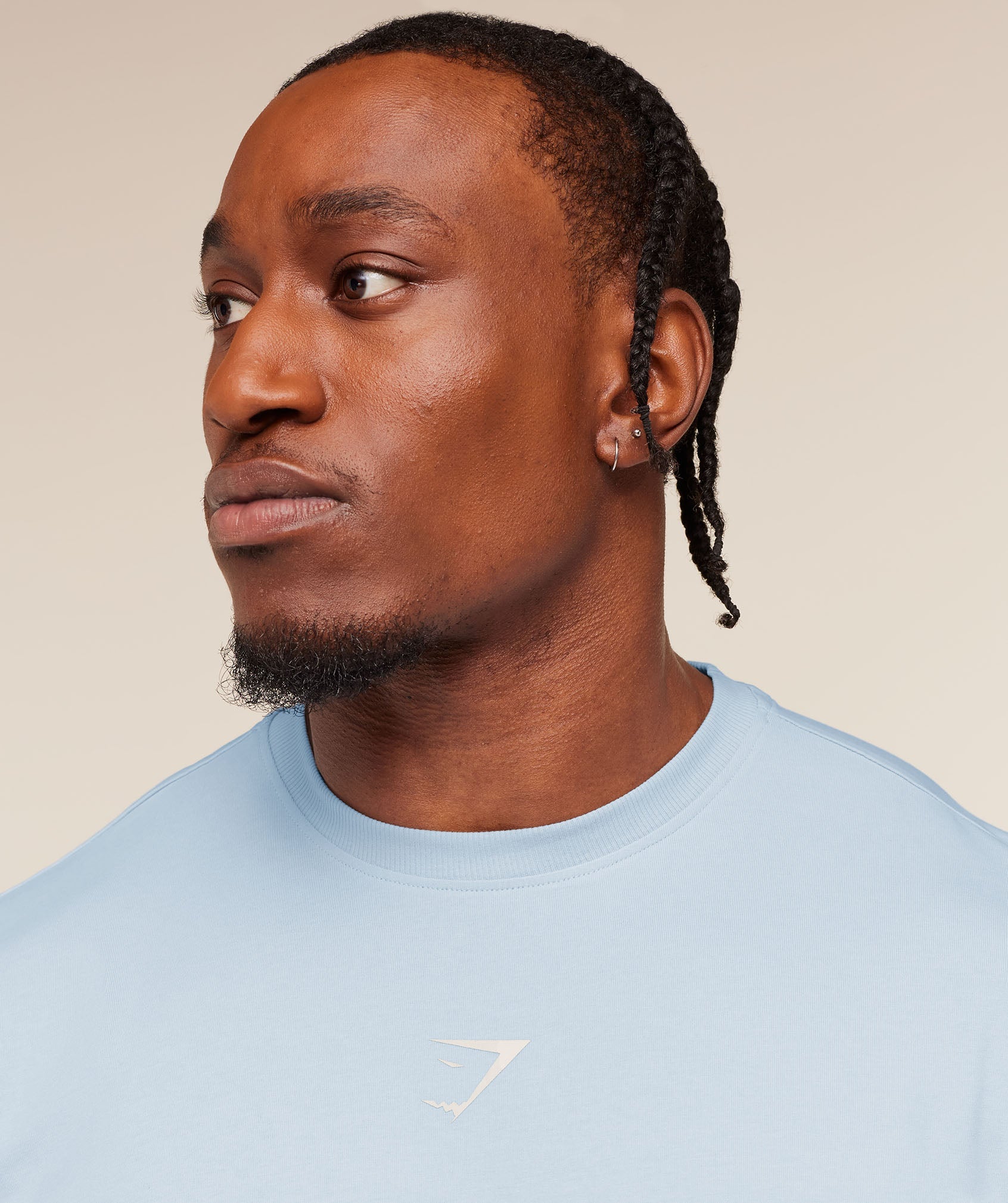 Gymshark Oversized Training Tee – Ice Blue