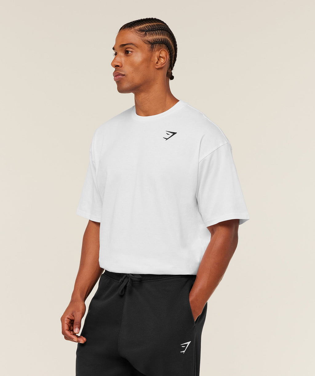 Gymshark Oversized Essential Tee – Arctic White