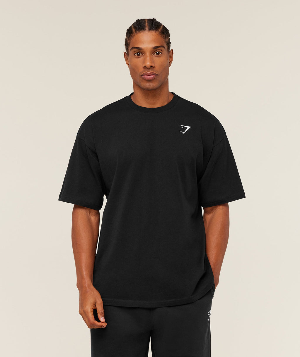 Gymshark Oversized Essential Tee – Jet Black