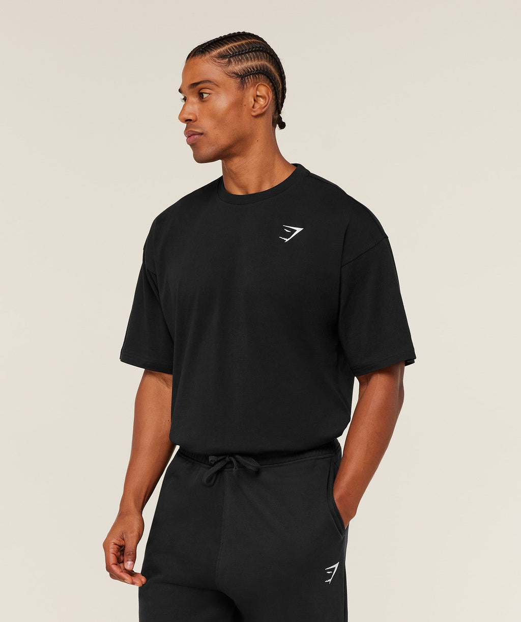 Gymshark Oversized Essential Tee – Jet Black