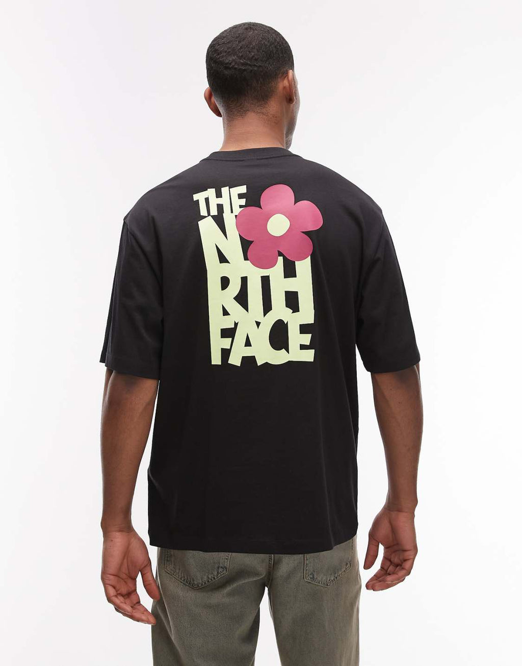 The North Face Flower Graphic Oversized Tee – Black