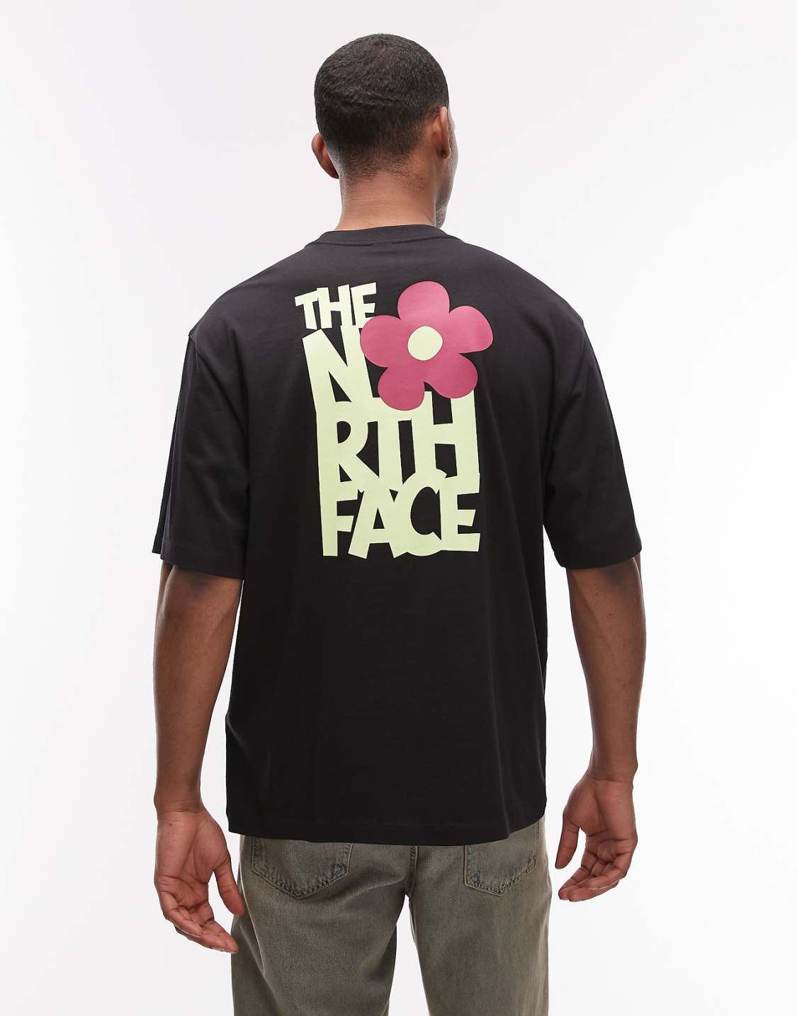 The North Face Flower Graphic Oversized Tee – Black