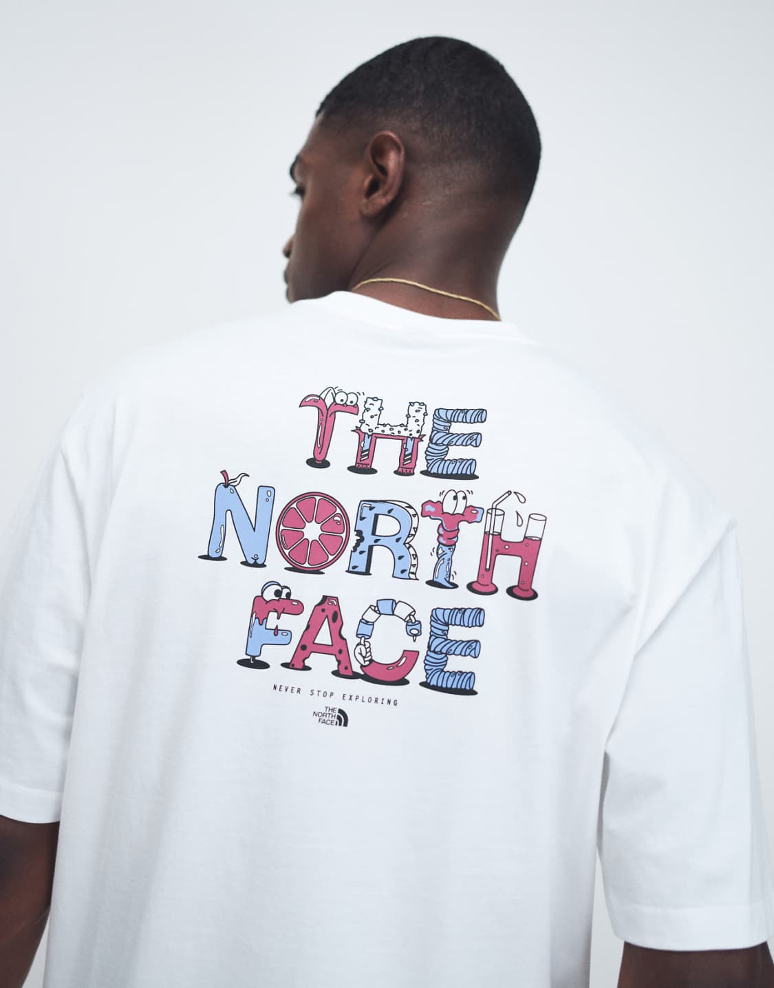The North Face Cartoon Graphic Oversized Tee – White