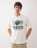Adidas Worldwide Hoops Oversized Tee – Off White