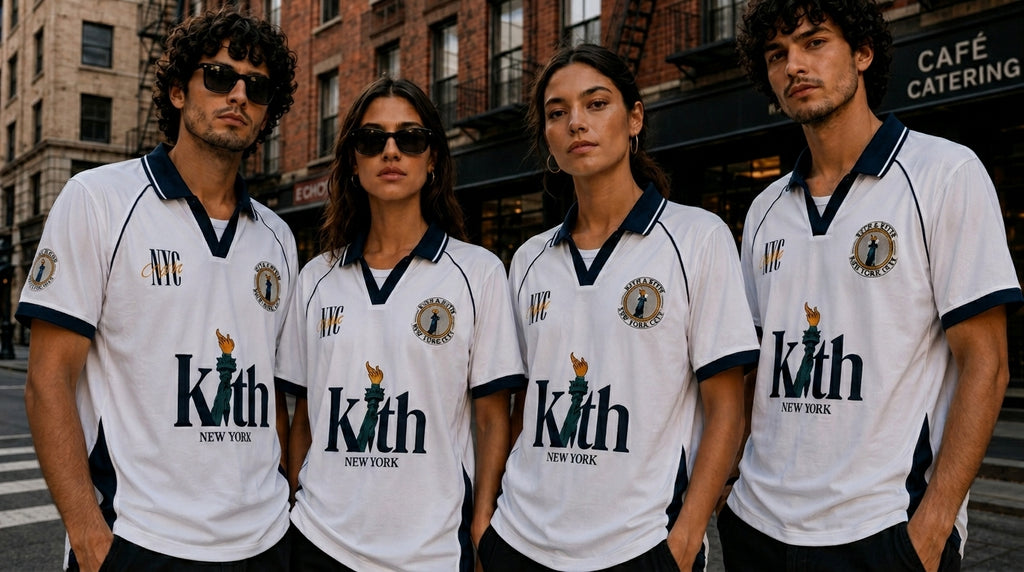 Kith NYC White Heritage Oversized Polo Jersey