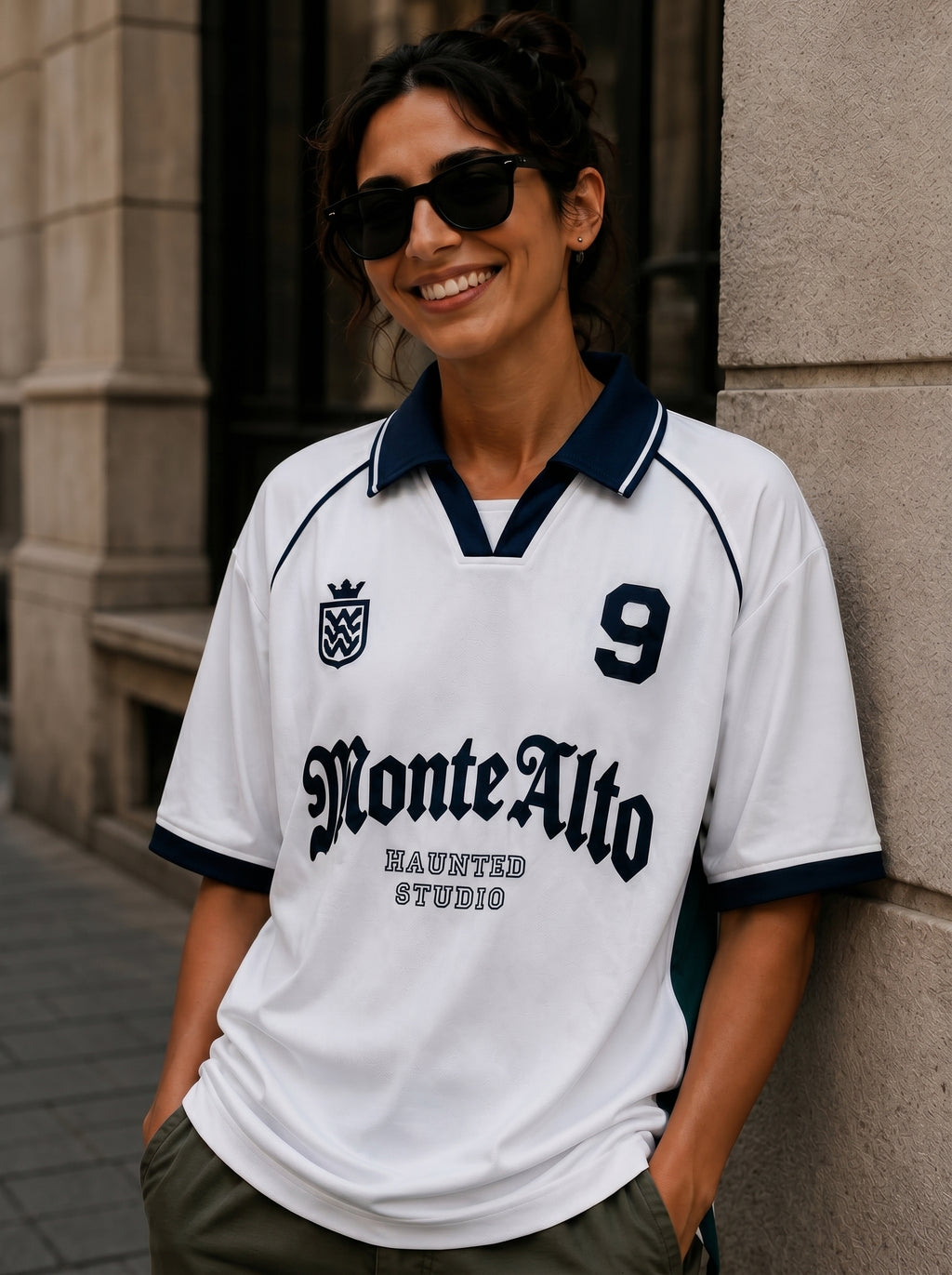Monte Alto White Oversized Polo Jersey