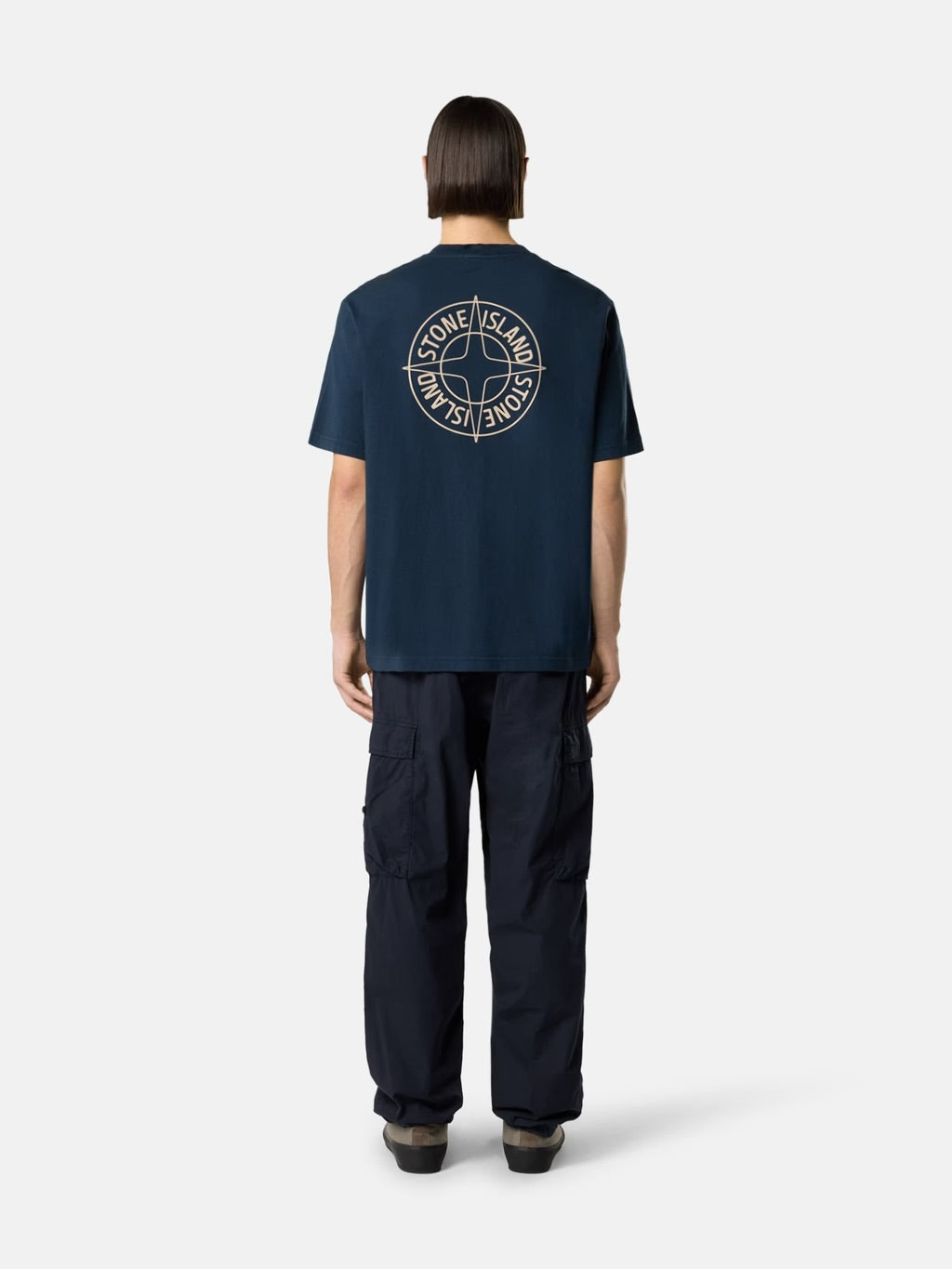 Stone Compass Oversized T-Shirt – Navy
