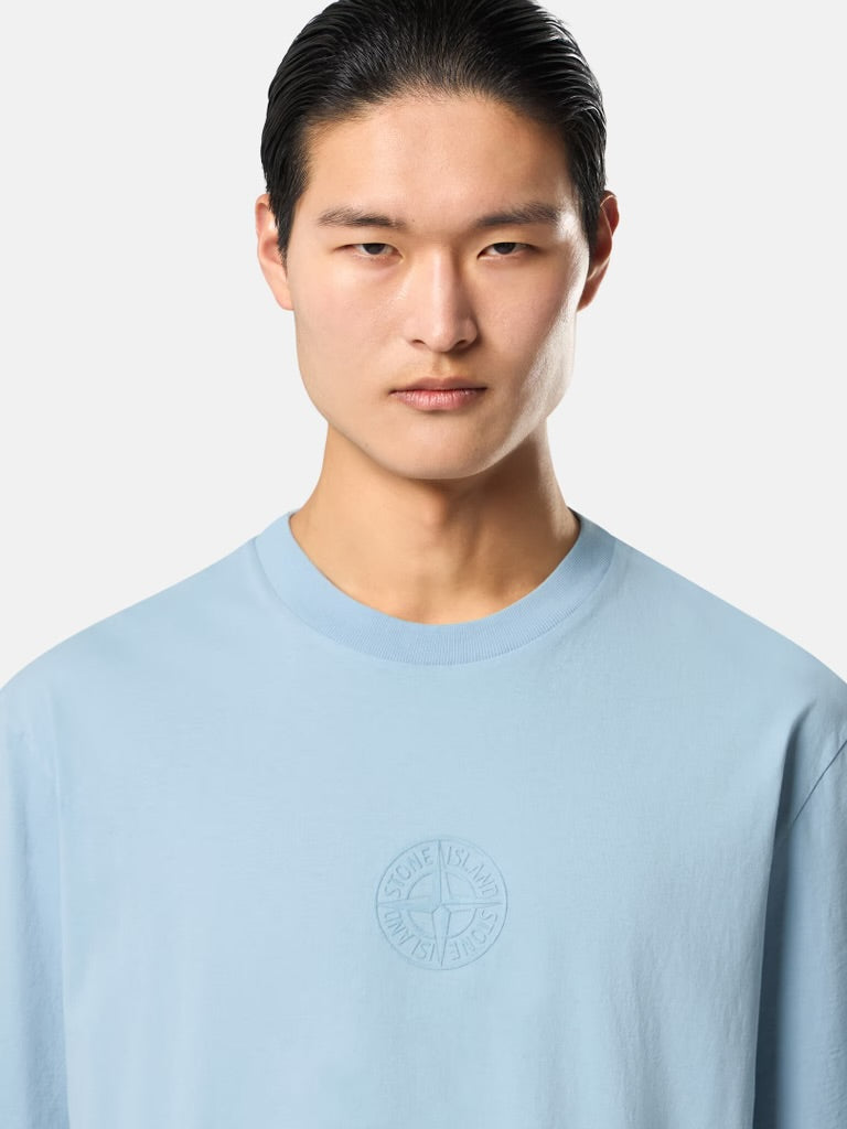 Stone Compass Fade Oversized T-Shirt – Ice Blue