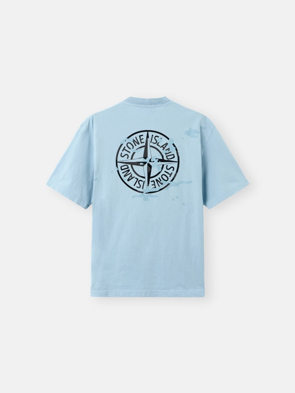 Stone Compass Fade Oversized T-Shirt – Ice Blue