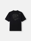 Stone Shadow Compass Oversized T-Shirt – Black