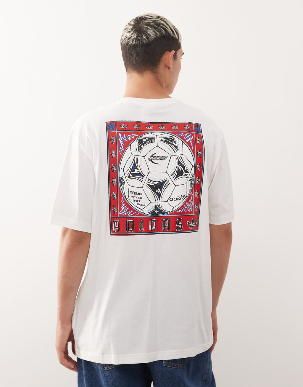 Adidas Originals Football Graphic Tee – White