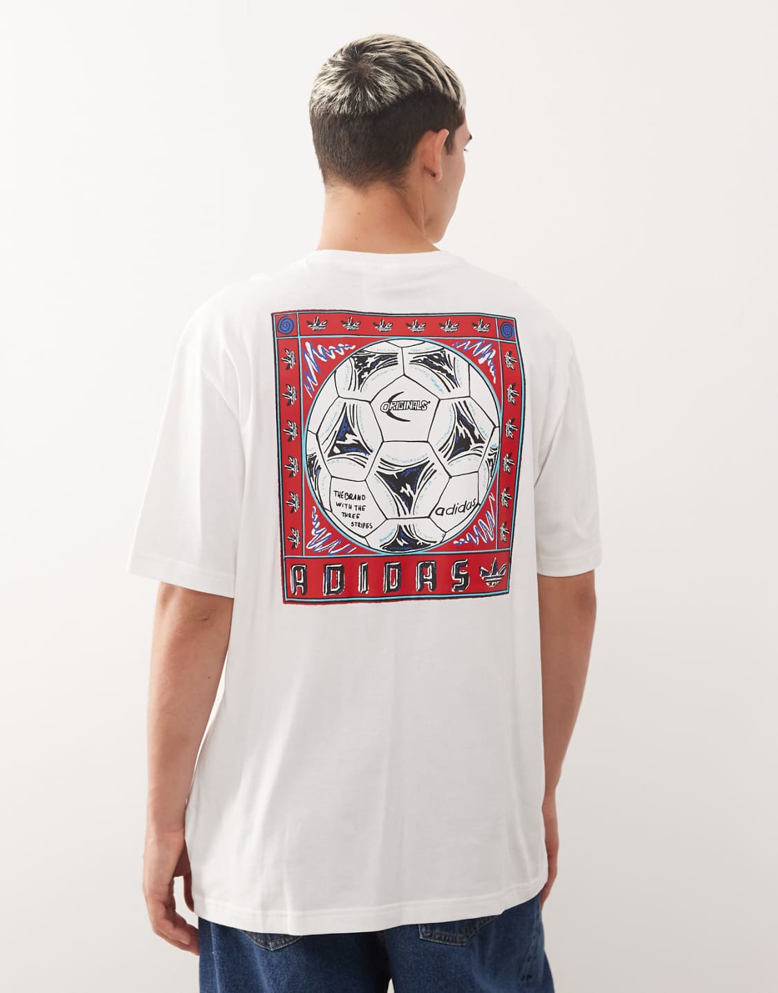 Adidas Originals Football Graphic Tee – White
