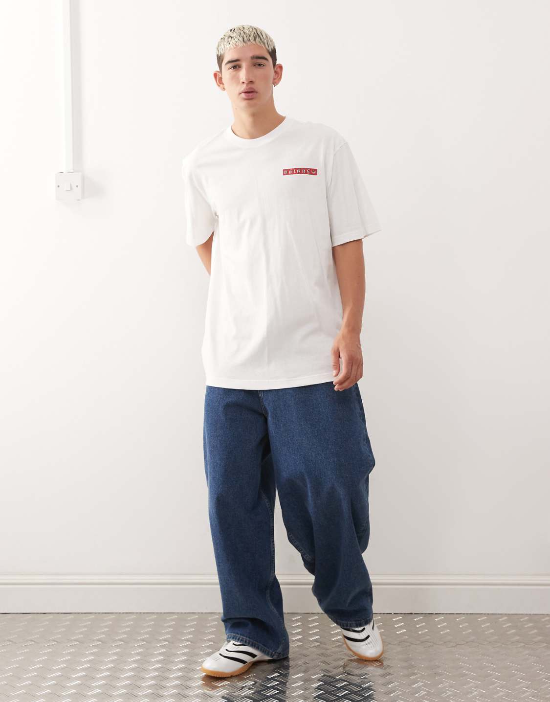 Adidas Originals Football Graphic Tee – White