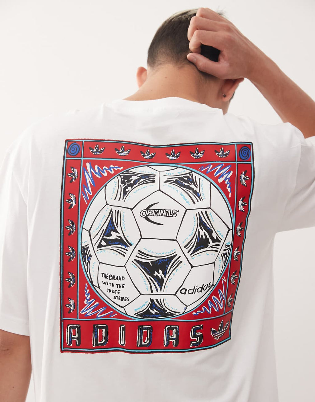 Adidas Originals Football Graphic Tee – White
