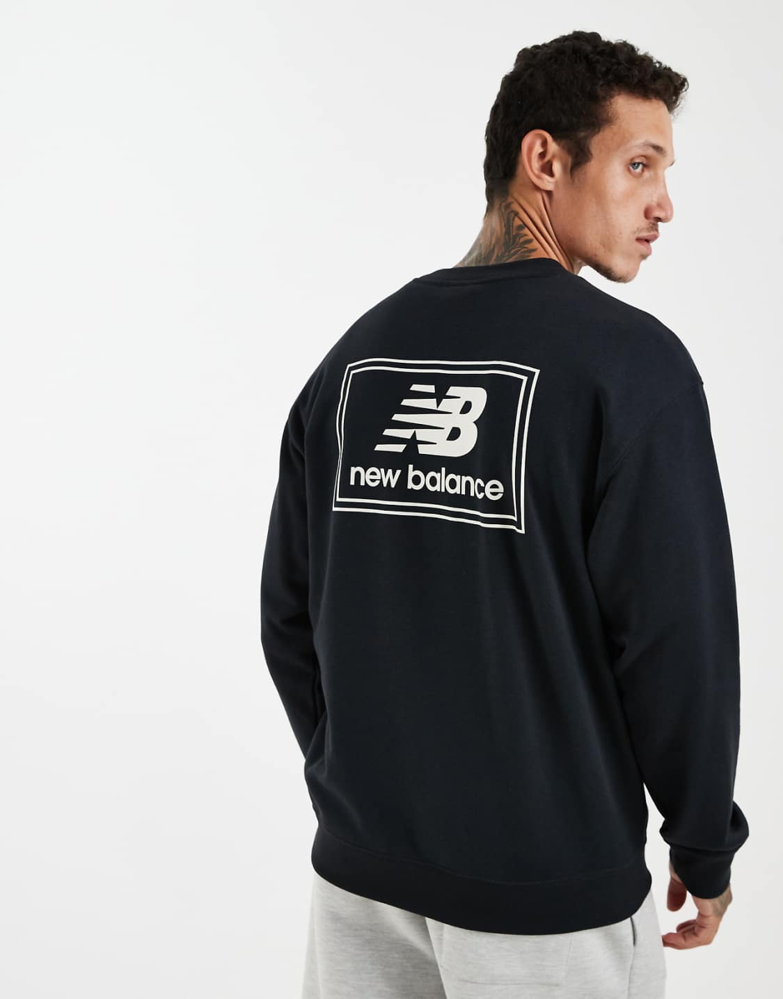New Balance Black Logo Sweatshirt