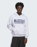 Adidas Basketball Grey Oversized Hoodie