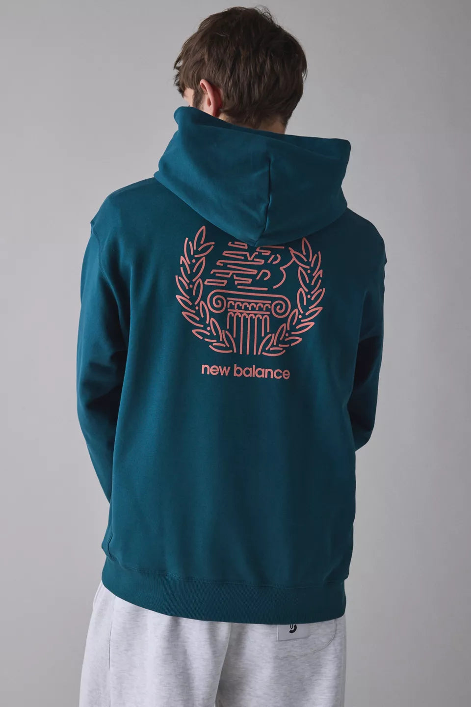 New Balance Teal Blue Graphic Hoodie