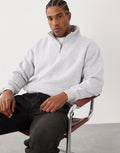 AMICI Grey Quarter-Zip Sweatshirt – Winter Collection