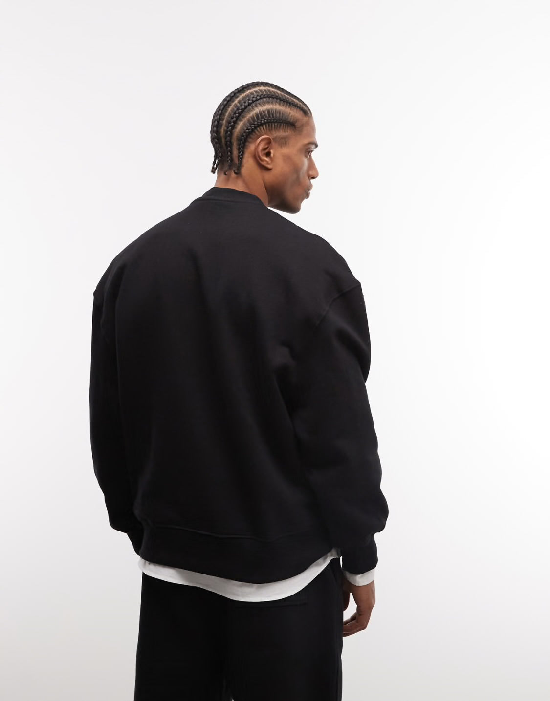 AMICI Black Crewneck Sweatshirt – Winter Collection