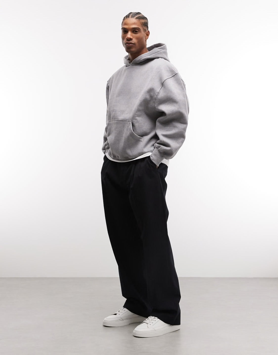 AMICI Grey Oversized Hoodie – Winter Collection