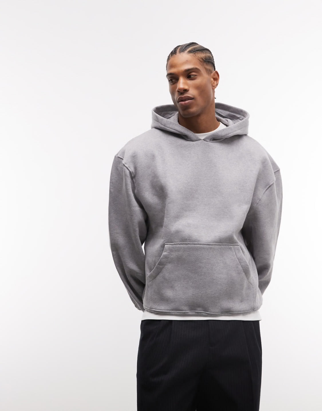 AMICI Grey Oversized Hoodie – Winter Collection